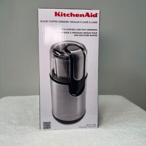KitchenAid BCG111OB Onyx Black Blade Coffee Grinder One Touch Control